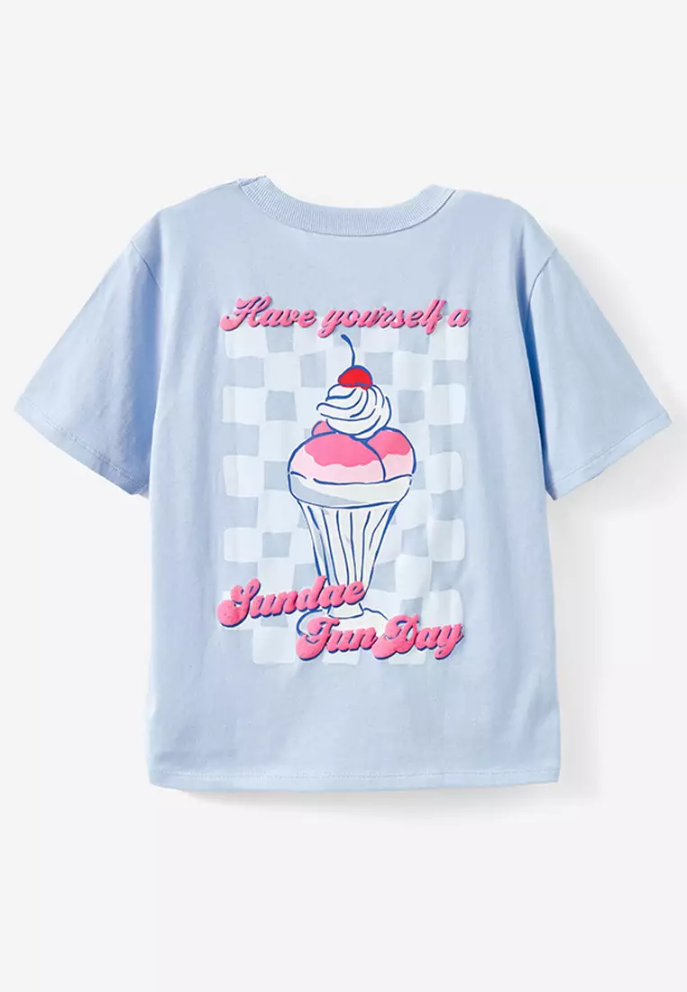 Poppy Oversize Graphic Print Tee