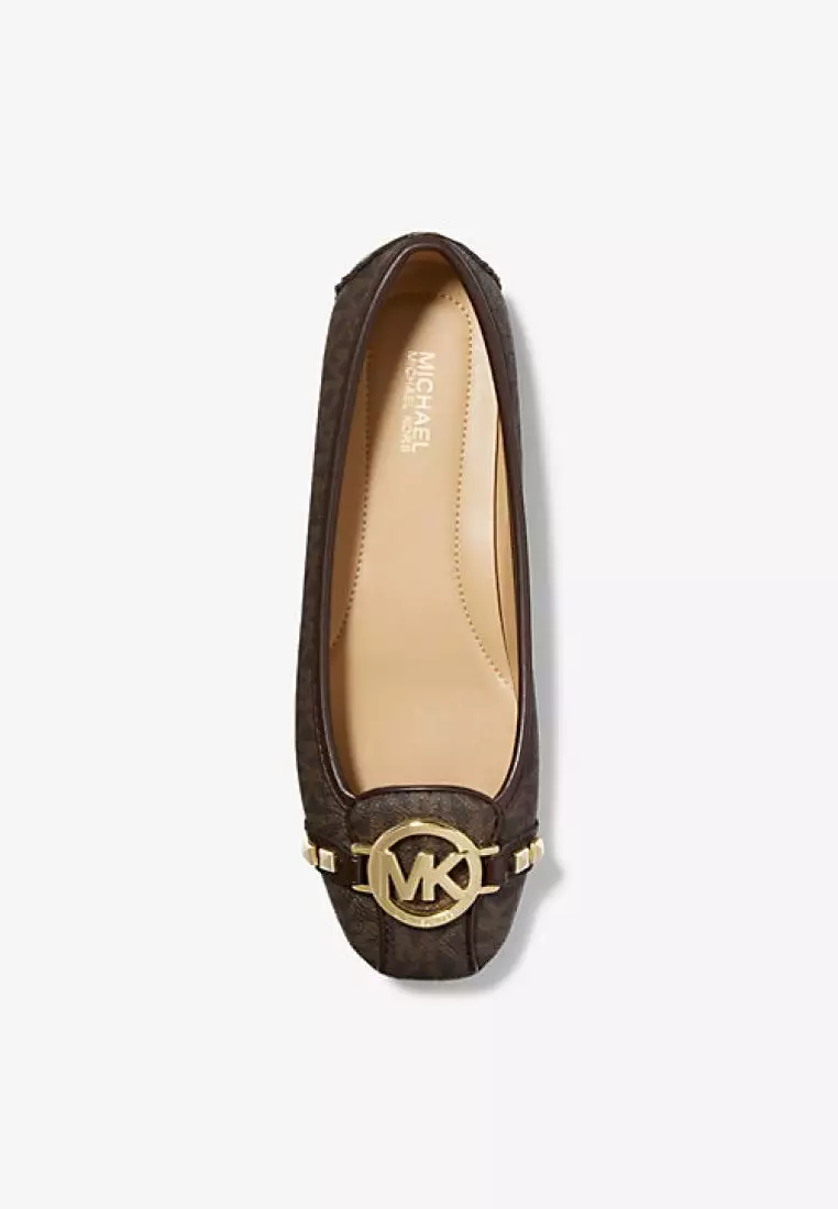 Michael Kors Fulton Studded Logo Moccasin Brown