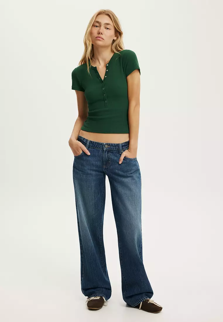 Blake Short Sleeves Henley Top