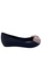 Halo black Bow Waterproof Jelly Flats Shoes B355ESHB79AD51GS_1