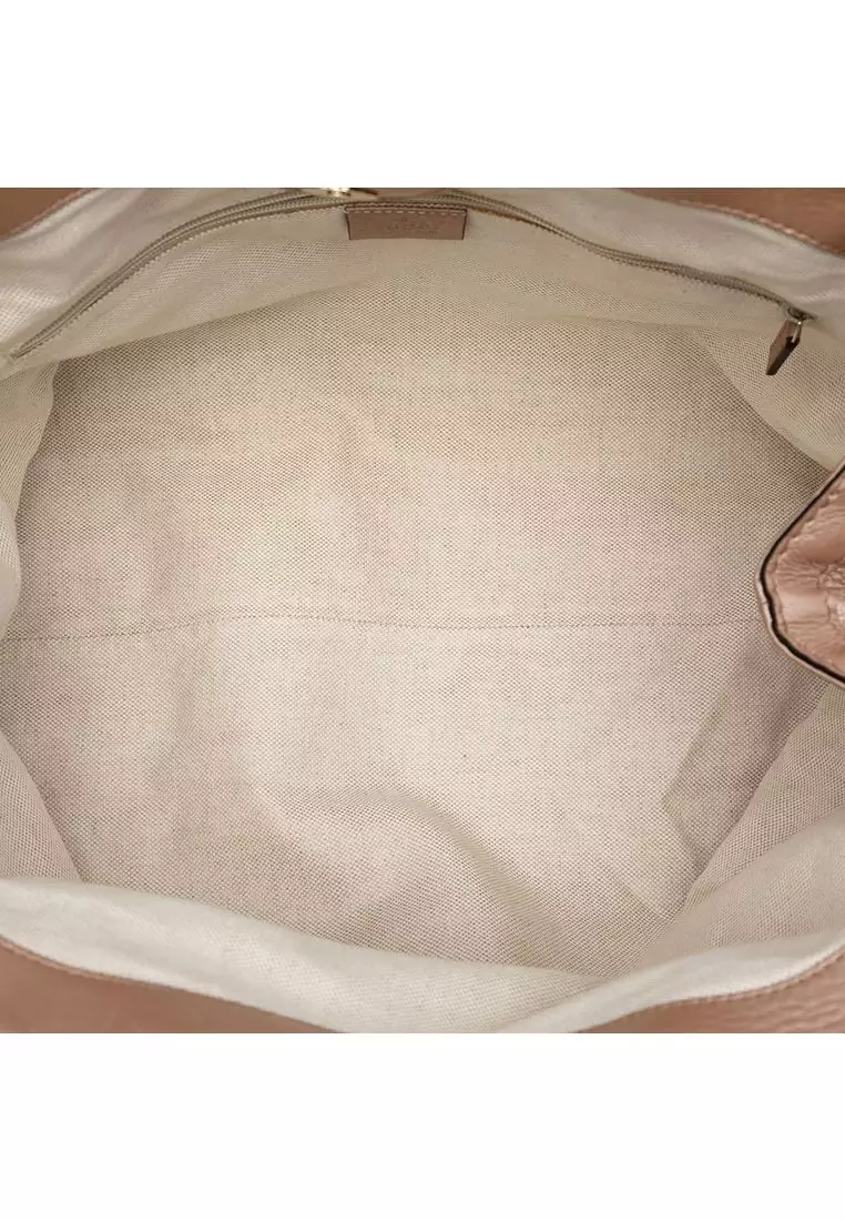 Pre-Loved Gucci Medium Metallic Calfskin Sukey Tote