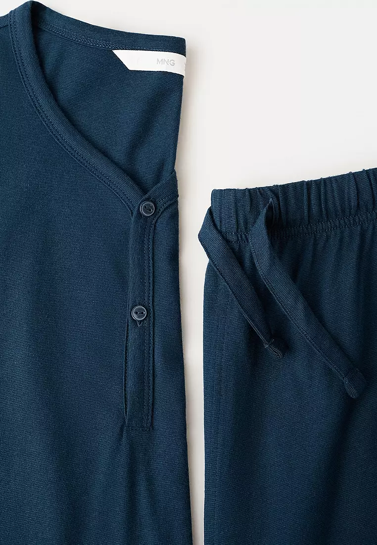Buy MANGO Man 100% Cotton Pyjama Pack Online | ZALORA Malaysia