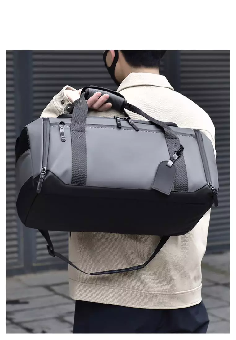 Leather Travel Duffel Bag