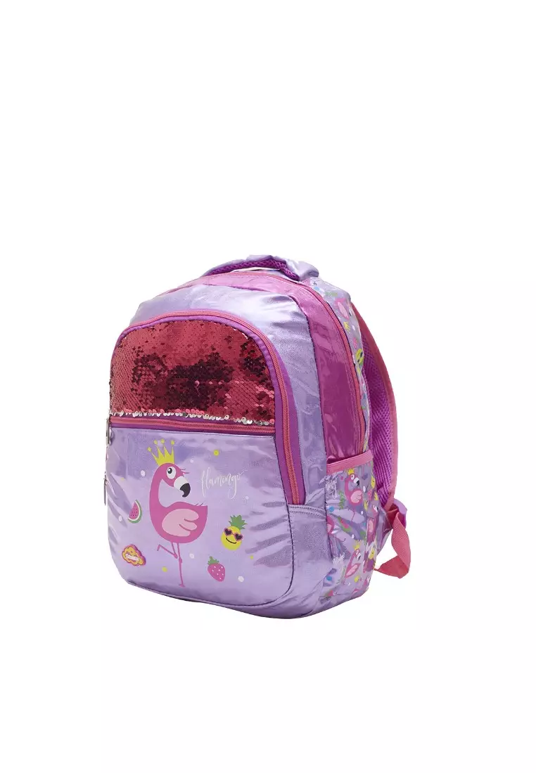 L.Blend Tas Ransel Sequins Flaminggo Ungu