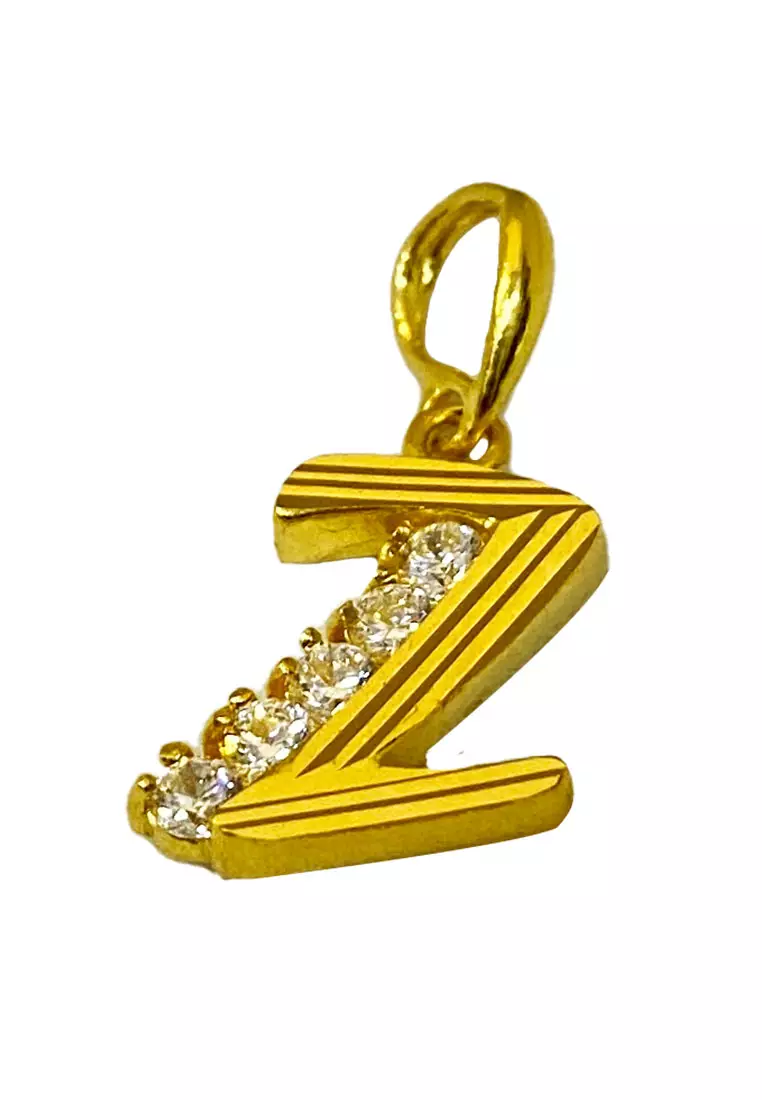 Gold z pendant new arrivals