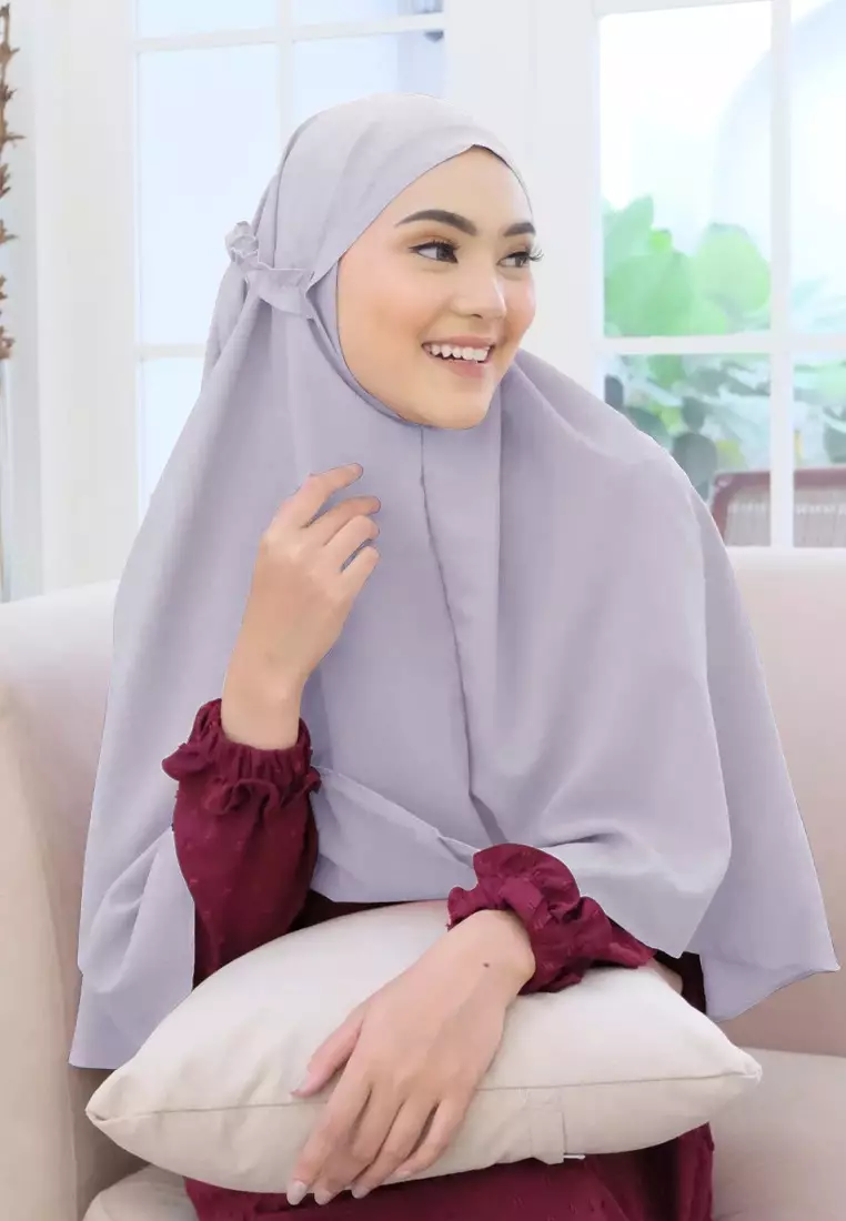 Cotton Bee - Zaylie Bergo Tali | Hijab Instan Tali Ruffle - Orchid Tint