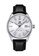 WULF 黑色 Wulf Alpha Silver and Black Leather Watch 9599EAC60DDA53GS_1