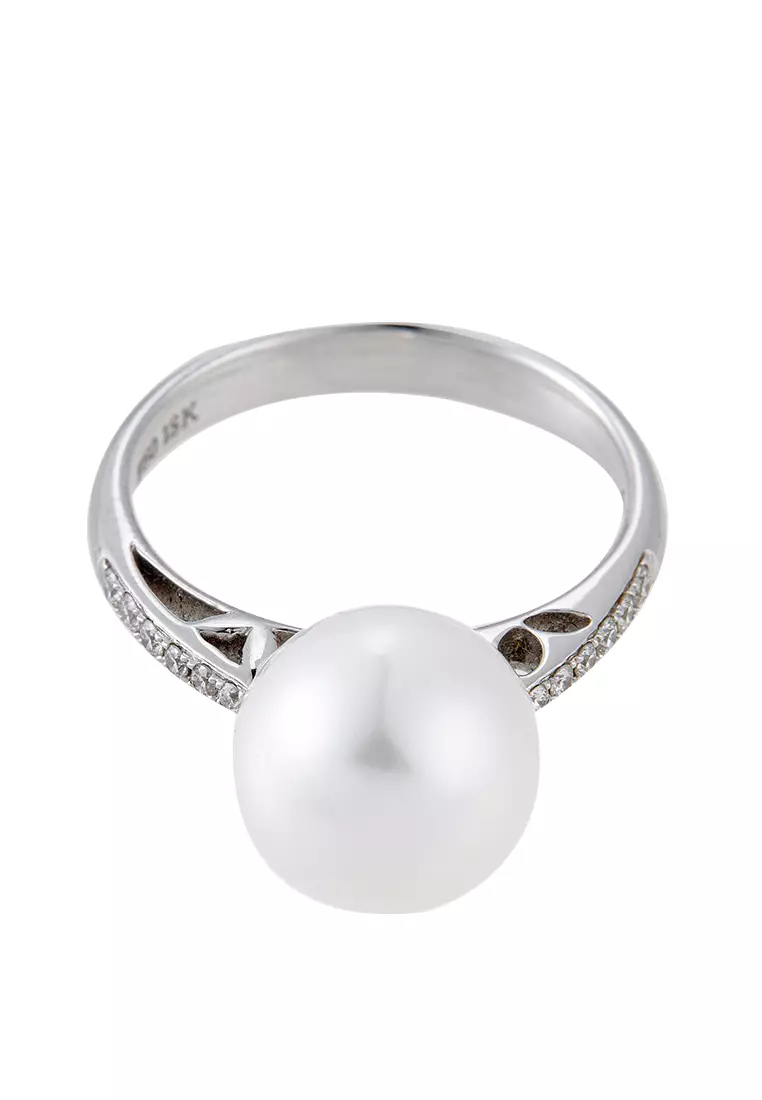 Buy LITZ LITZ 18K White Gold Pearl Ring PR7 2024