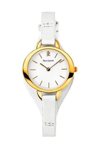 Pierre Lannier Watches 015G500 - Jam Tangan Wanita - Putih - Leather