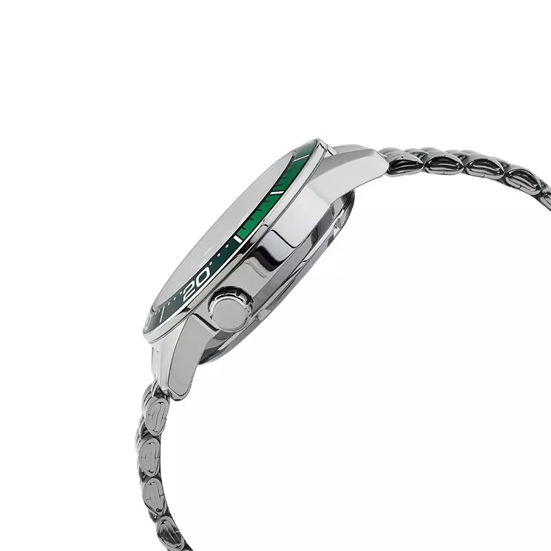 Jam Tangan Pria Alba Mechanical AL4187X1 Automatic Men Green Dial Stainless Steel Strap