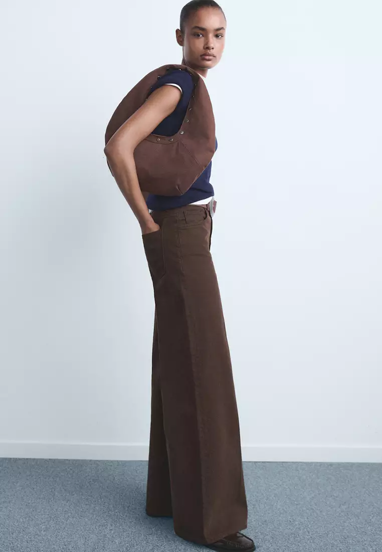 High-Waisted Wide-Leg Jeans