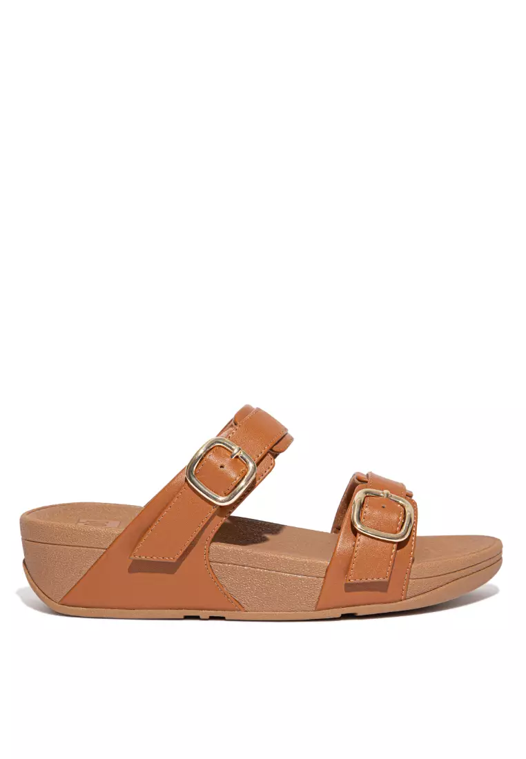 fitflop duo buckle slide sandals