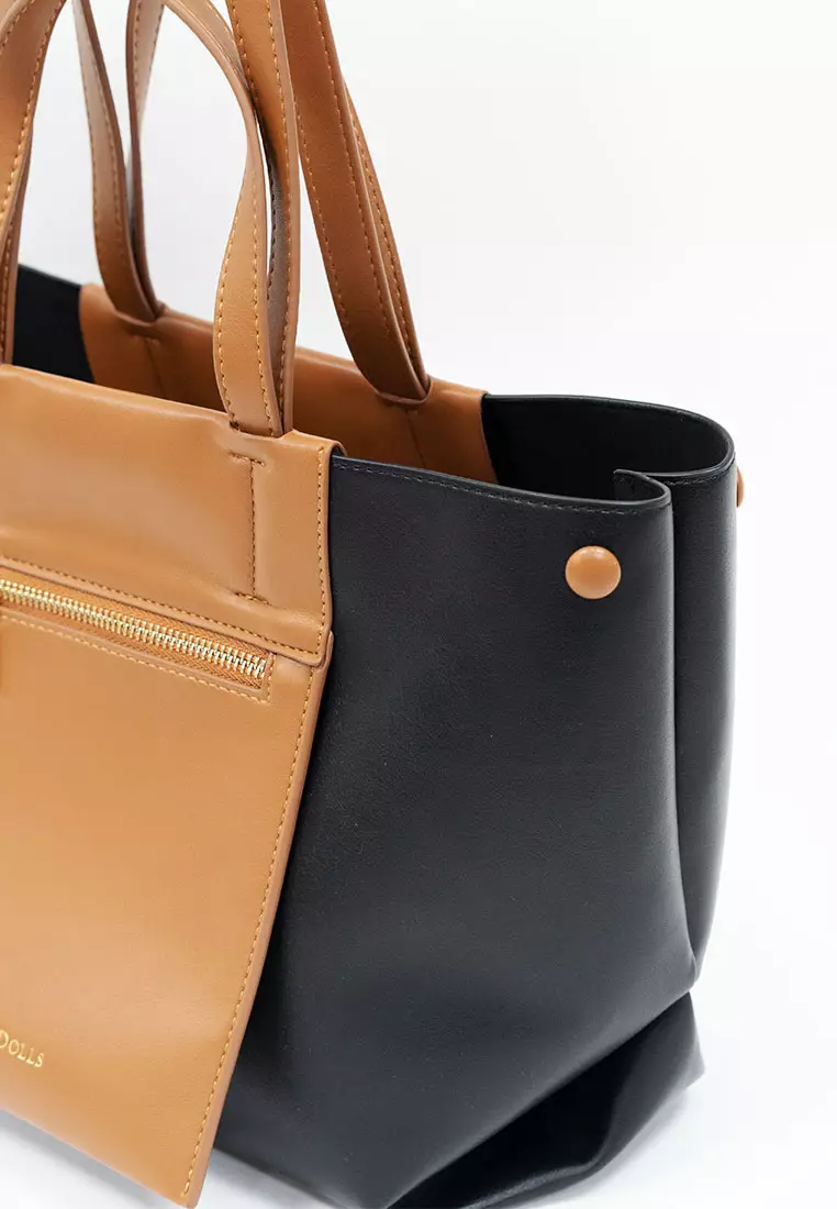 Chloe Color-Block Tote Bag