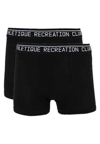 Athletique Recreation Club black Boxer Double Pack A824BUS11BB985GS_1