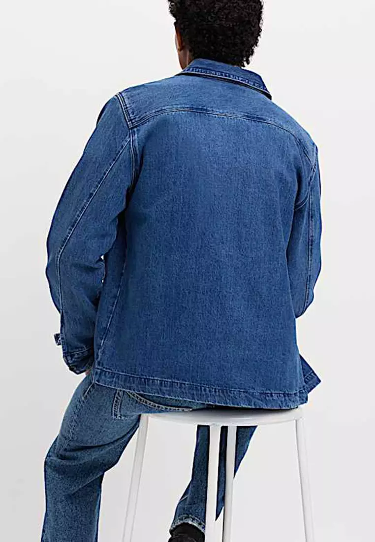 Pure Cotton Denim Overhead Shirt