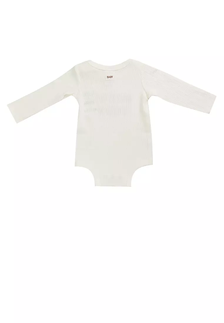Organic Pointelle Long Sleeves Bubbysuit