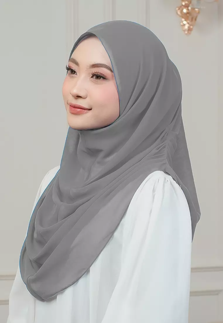 HIJAB INSTAN AURORA - MONKEY GREY