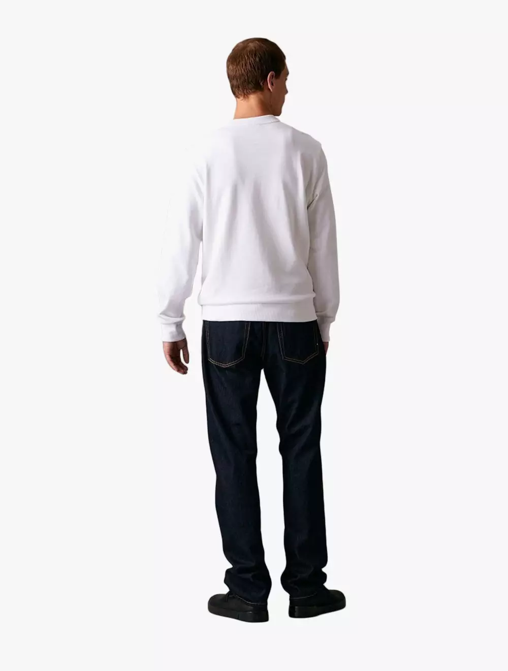 ★ ★ Men's Regular Fit CK Badge Logo Sweatshirt Relaxed Logo Sweatshirt Calvin Klein® | K10K112956PCP