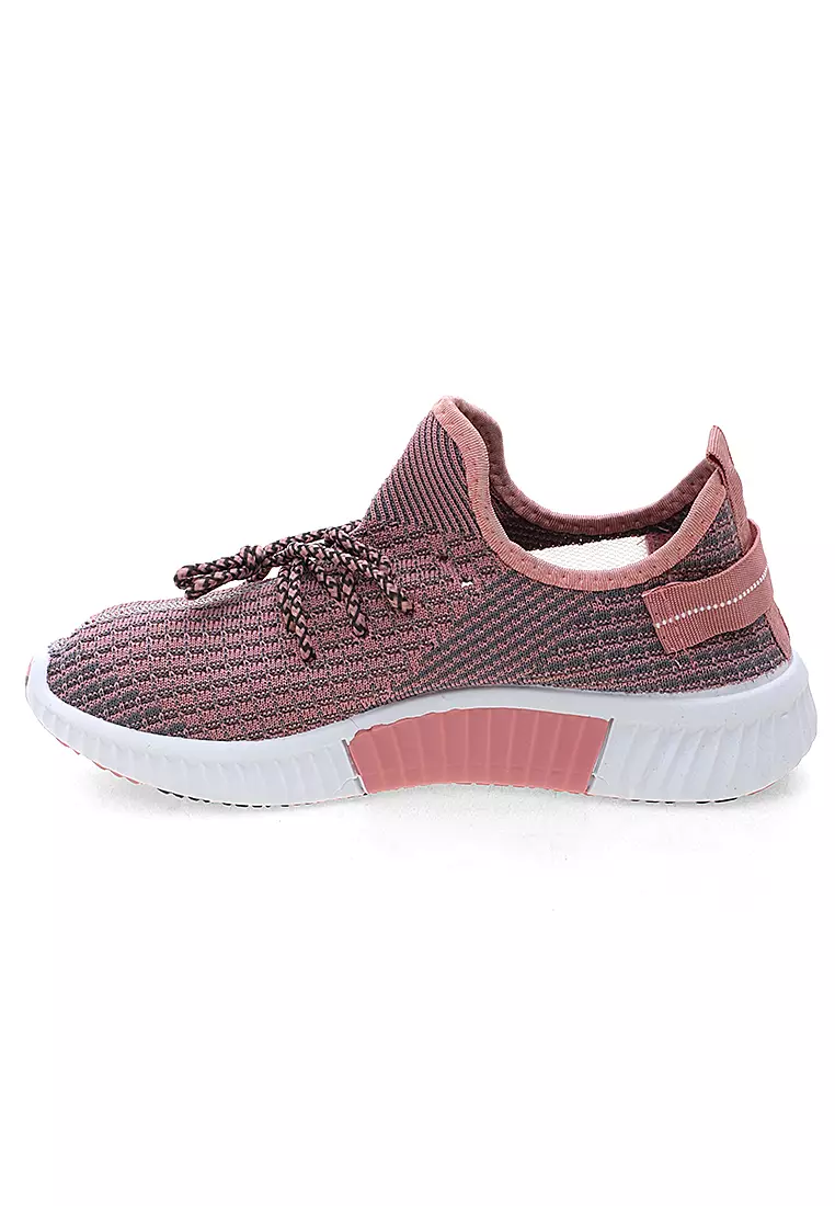 Sneakers Wanita Running Shoes Dual Tone Color Fashion Women Premium Quality - Pink