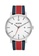 Nixon white and red and blue and silver Rollo 42mm - White/Stripes (A9451854) NI855AC56OHRSG_1