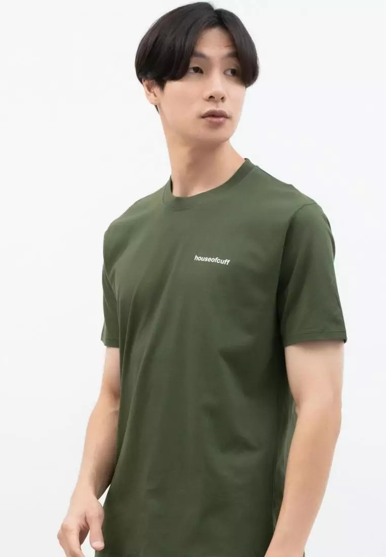 Kaos Polos Pria Premium Katun Combed Lengan Pendek Army