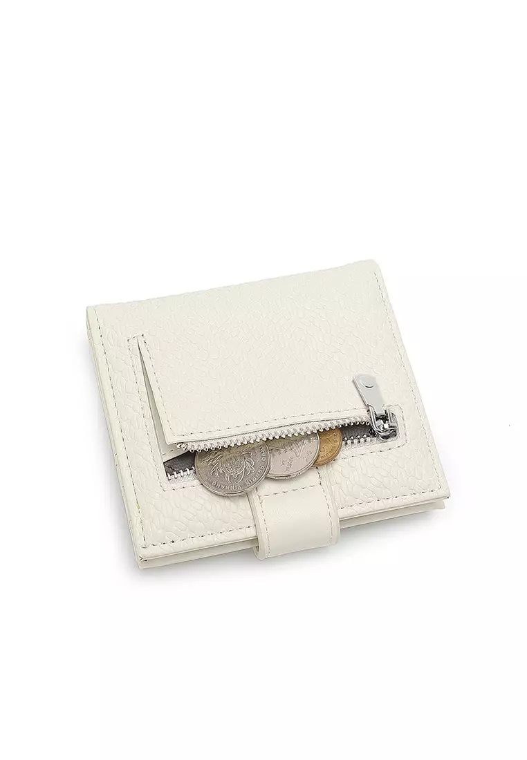Women's Short Purse / Card Holder - White