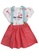 Toffyhouse white and pink Toffyhouse Best Friends top and skirt set with suspenders FBB11KA83A4BA0GS_1