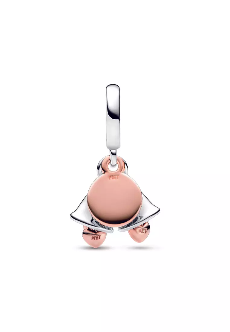 Two-tone Wedding Bells Double Dangle Charm