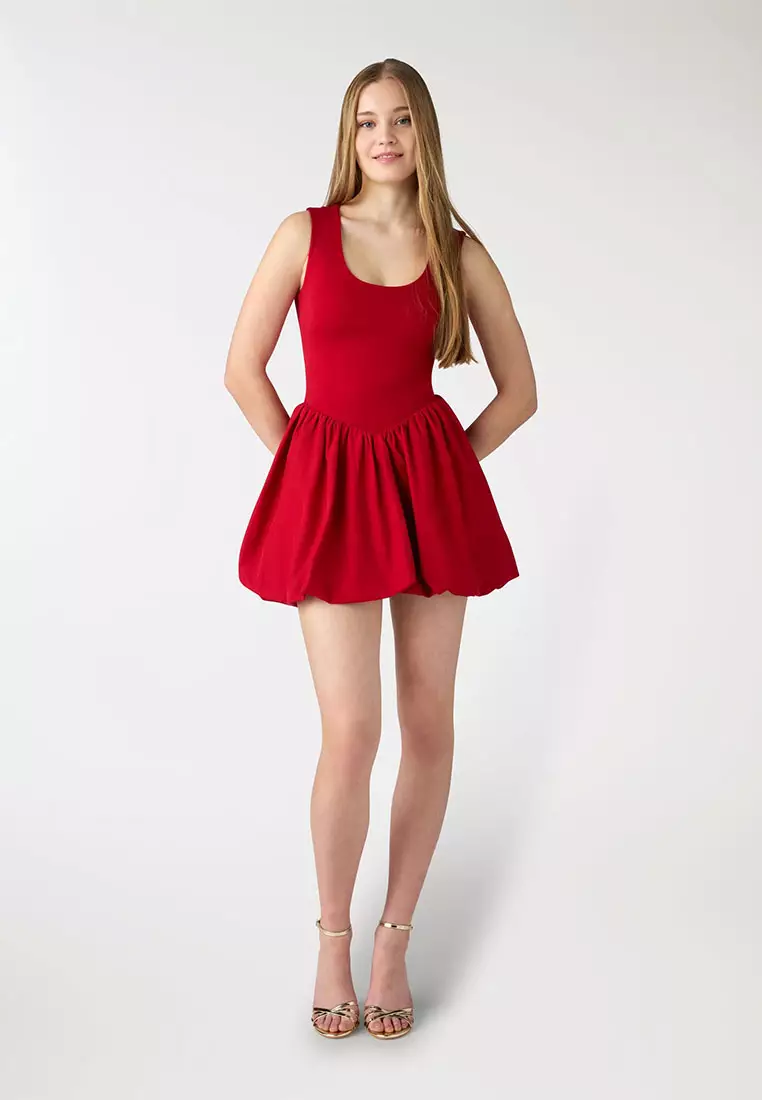 Women's Balloon Style Mini Dress