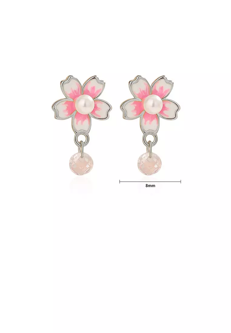 Buy Glamorousky 925 Sterling Silver Fashion Temperament Cherry