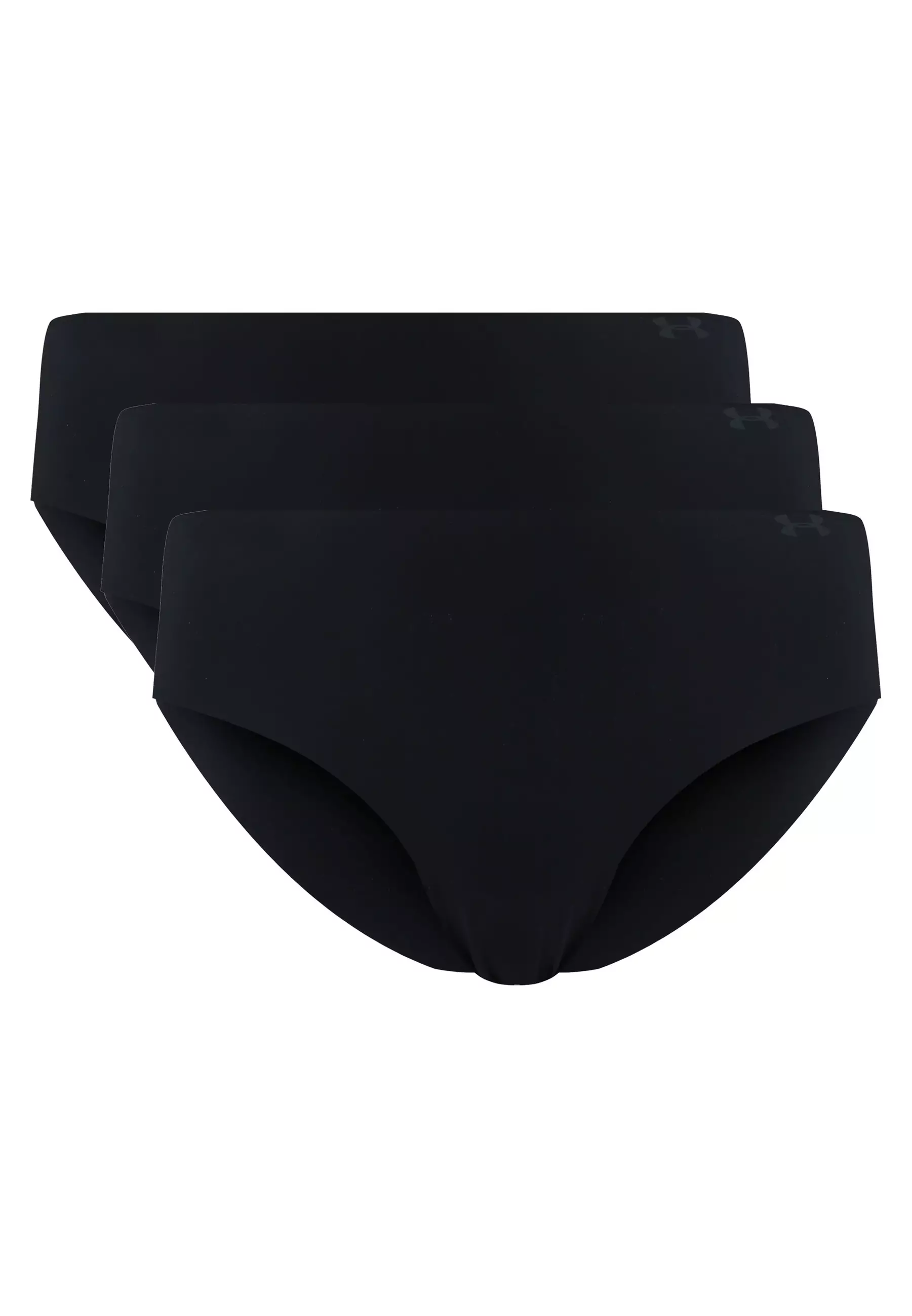 Buy Under Armour Pure Stretch Hipster Underwear 3 Packs in  Black/Black/Black 2024 Online
