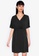 ZALORA BASICS black Raglan Sleeve Mini Dress 8F424AAC3F204CGS_1