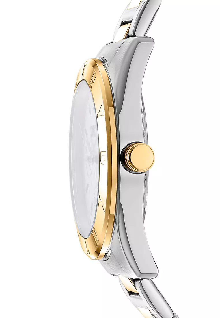 DKNY Chambers Multi Sport Two Tone Stainless Steel Analog Quartz Watch For Women DK1L015M0055