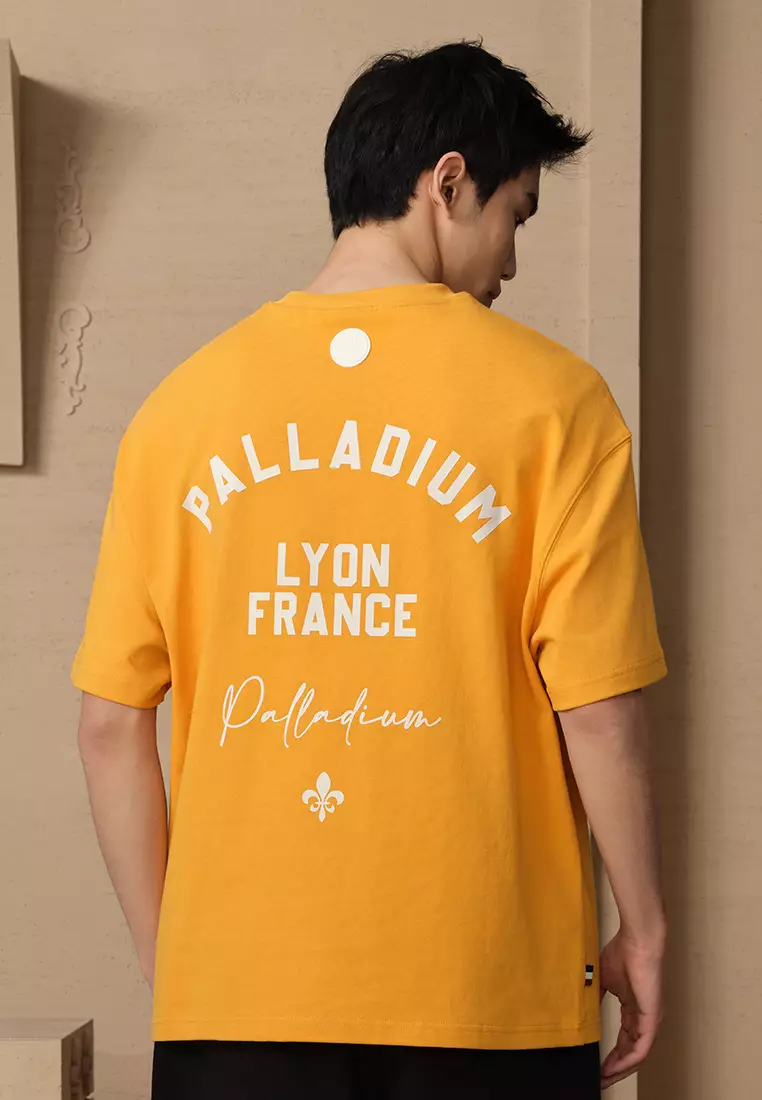 MEN'S VINTAGE PALLADIUM LOGO LOOSE FIT COTTON T-SHIRT