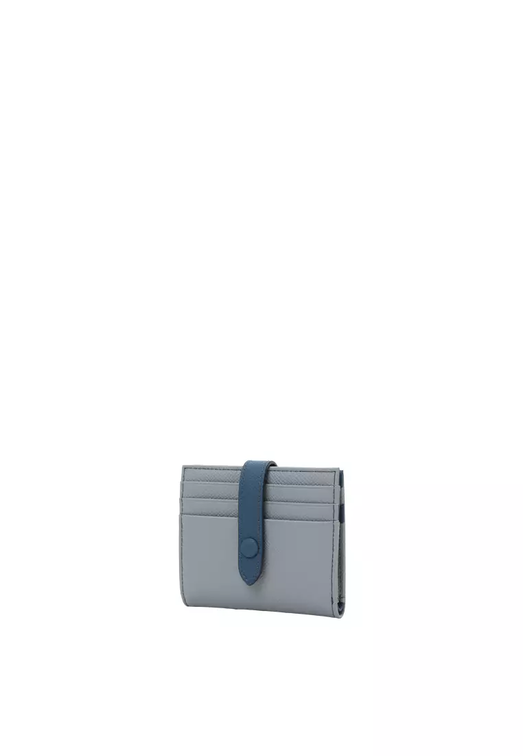 Snap Button Wallet - Slate Grey