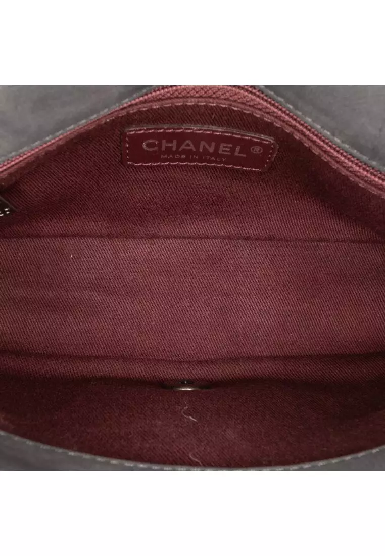Pre-Loved Chanel Diamond Embossed Calfskin New Chic Flap