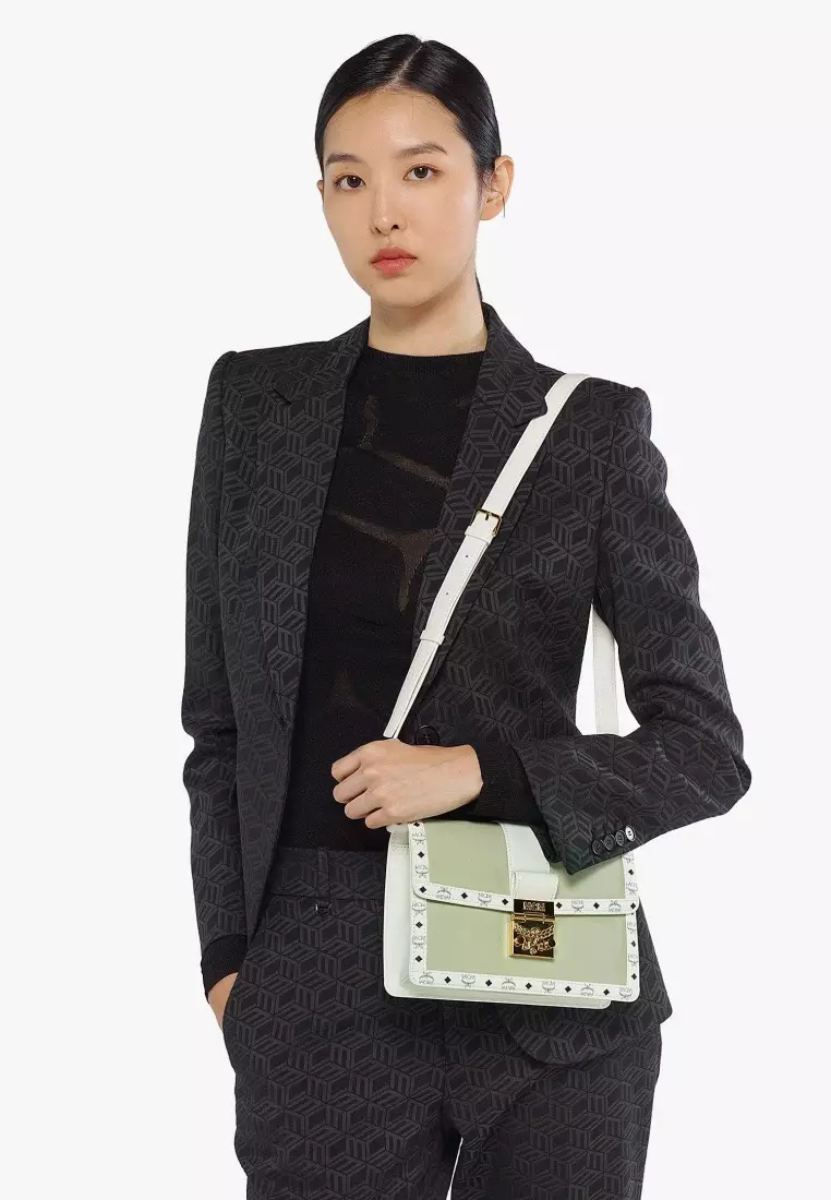 Buy MCM Tracy Shoulder Bag In Leather Visetos Mix 2024 Online | ZALORA