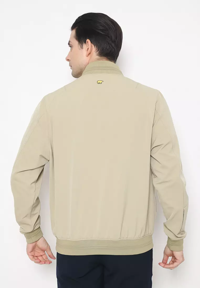 Jack Nicklaus Winner Jacket Pria Regular Fit Sand
