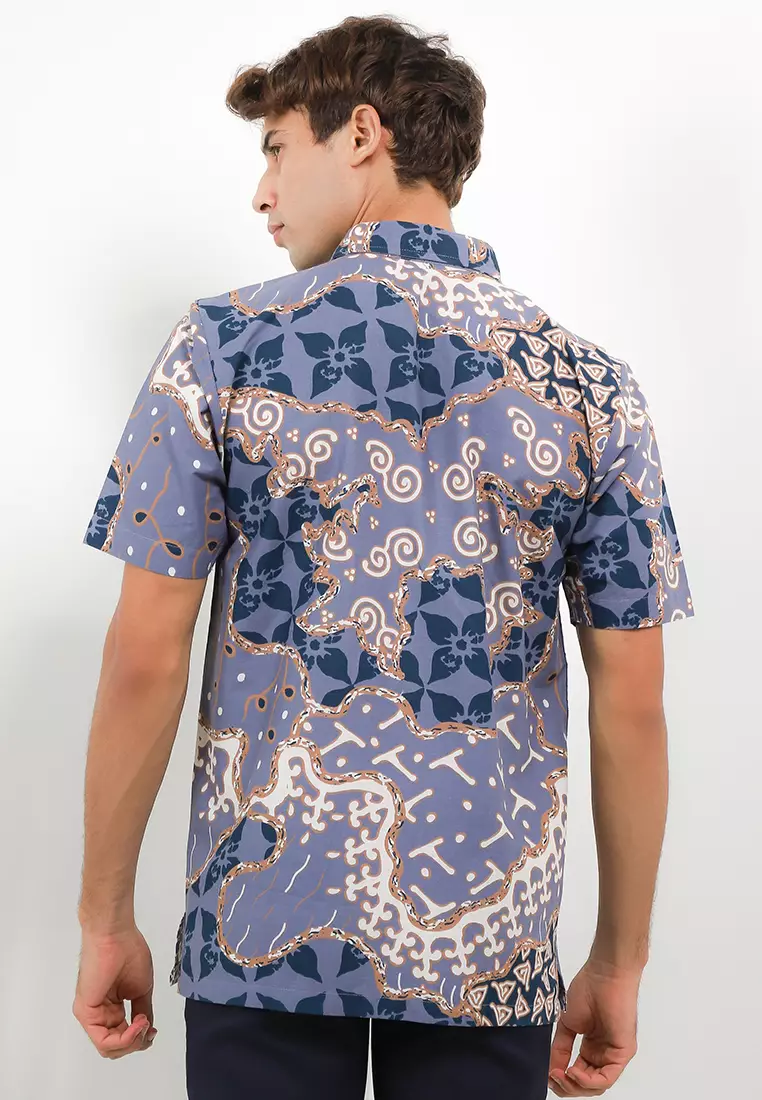 Alfred Shirt Kemeja Batik Katun Lengan Pendek