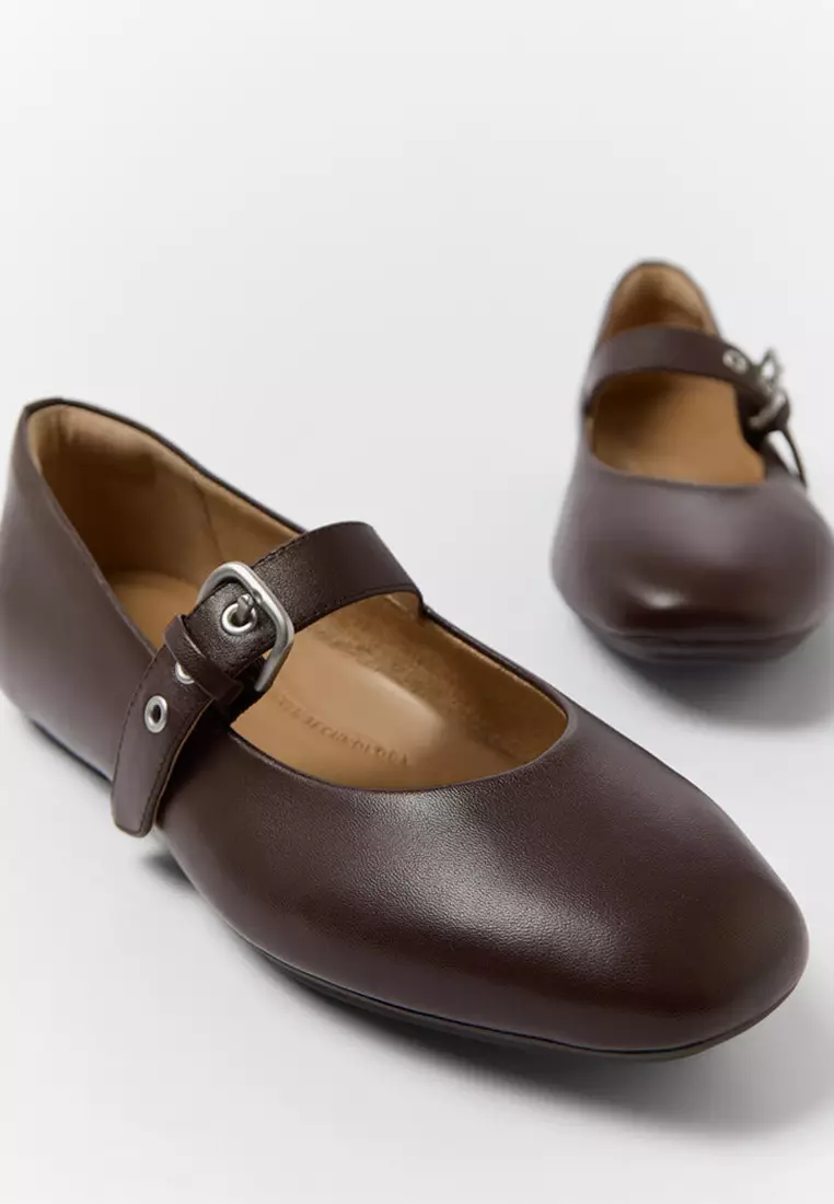 Delicato Soft Leather Mary Janes