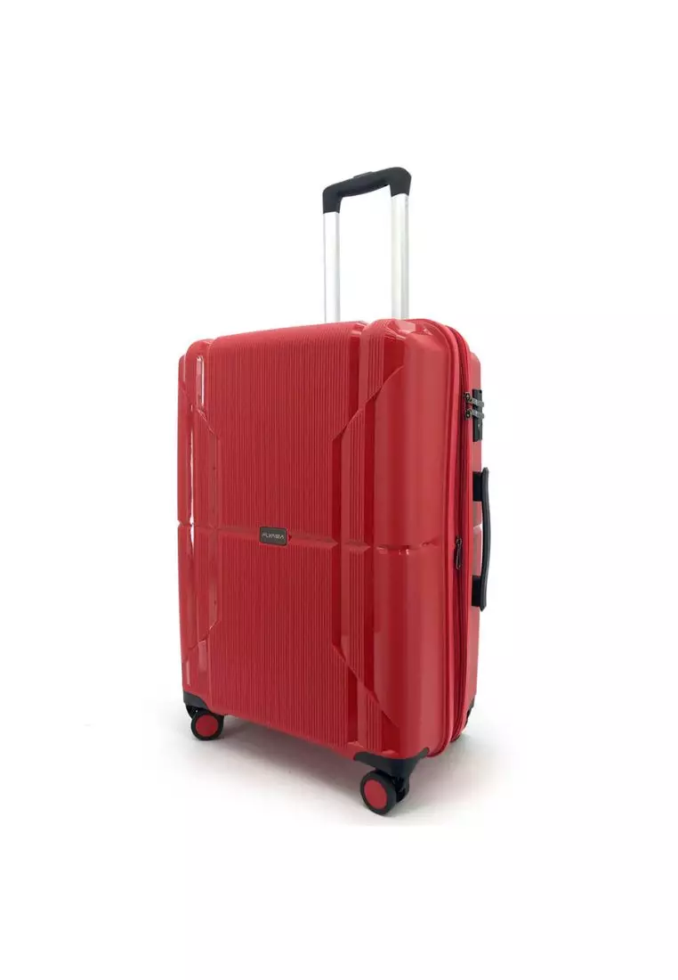 Buy Flyasia FLYASIA Xtreme PP Hard Case Luggage Bag 24 Inch (Red/Dark