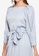 Lubna blue Tie Knot Puff Sleeves Top With Skirt 457A8AA7CA6B5DGS_2