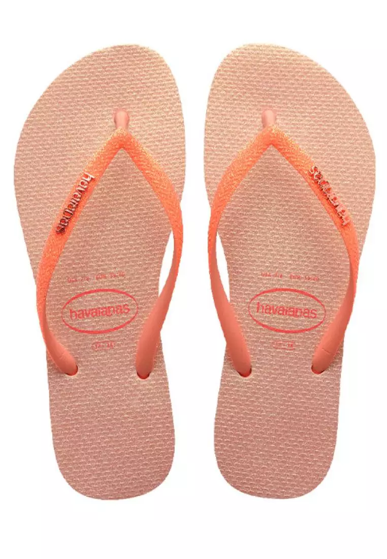Discount on Havaianas  shoes - SKU: Slim Glitter Iridescent Flip Flops