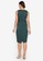 ZALORA WORK green Square Neck Belted Pencil Dress 8ABD4AA5178272GS_2