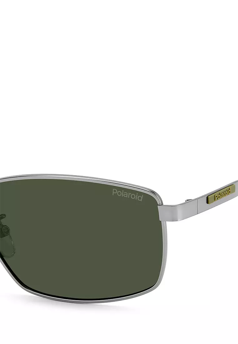 POLAROID Sunglasses  PLD 2137/G/S/X-R81-UC, Rectangle Shape with Silver color
