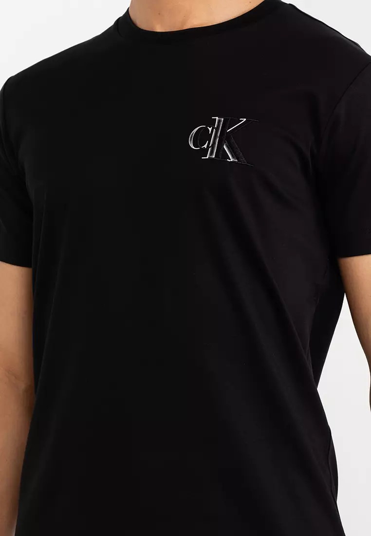 Buy Calvin Klein Slim Fit Embroidered Logo Tee - Calvin Klein Jeans ...