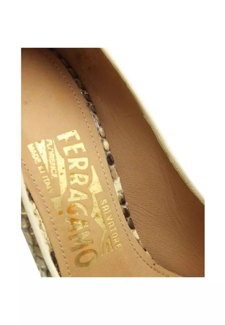 Salvatore ferragamo discount snakeskin shoes