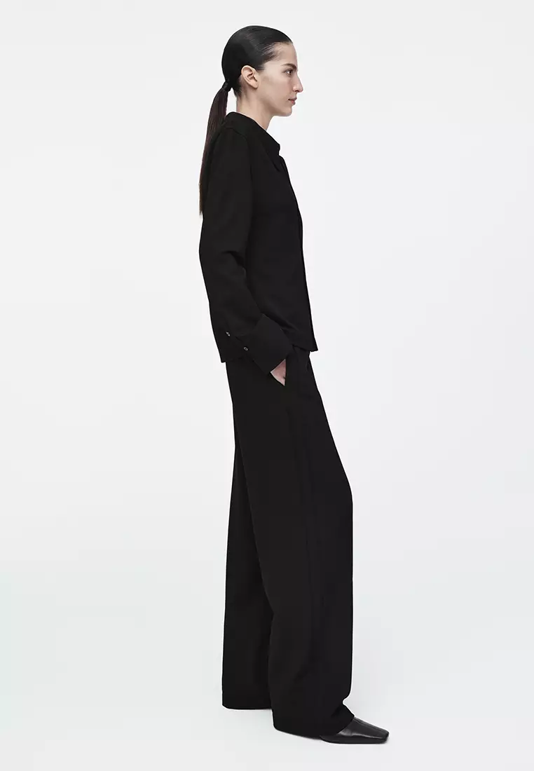 Straight-Leg Pintucked Joggers