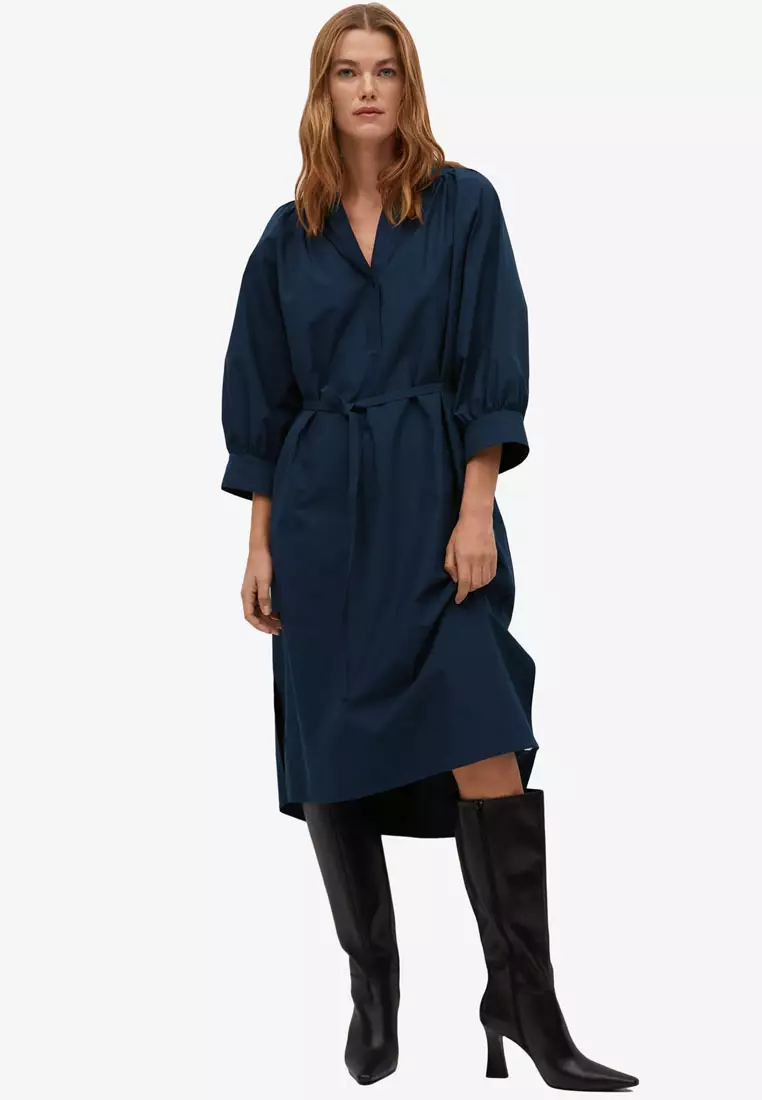 Mango belt on sale cotton dress
