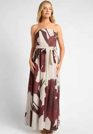 chinese dress ladies Secret Garden Shirred Maxi Dress main image 0